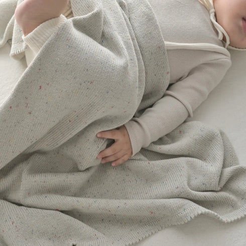 blanco ベビー ニットブランケット organic cotton blanket オーガニックコットン 無地 ブランコ
